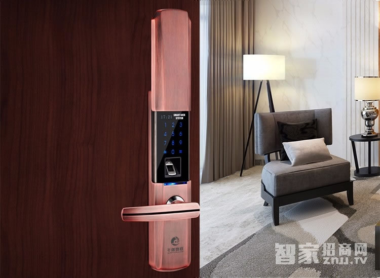 千御物联智能锁 滑盖智能指纹门锁q7888f