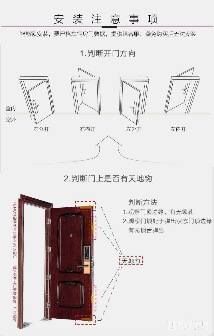 鑫煌潮智能锁 指纹密码锁三种开门方式