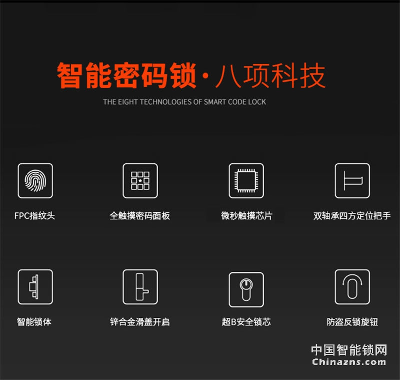 邦派全自动家用智能锁 指纹锁app微信密码锁