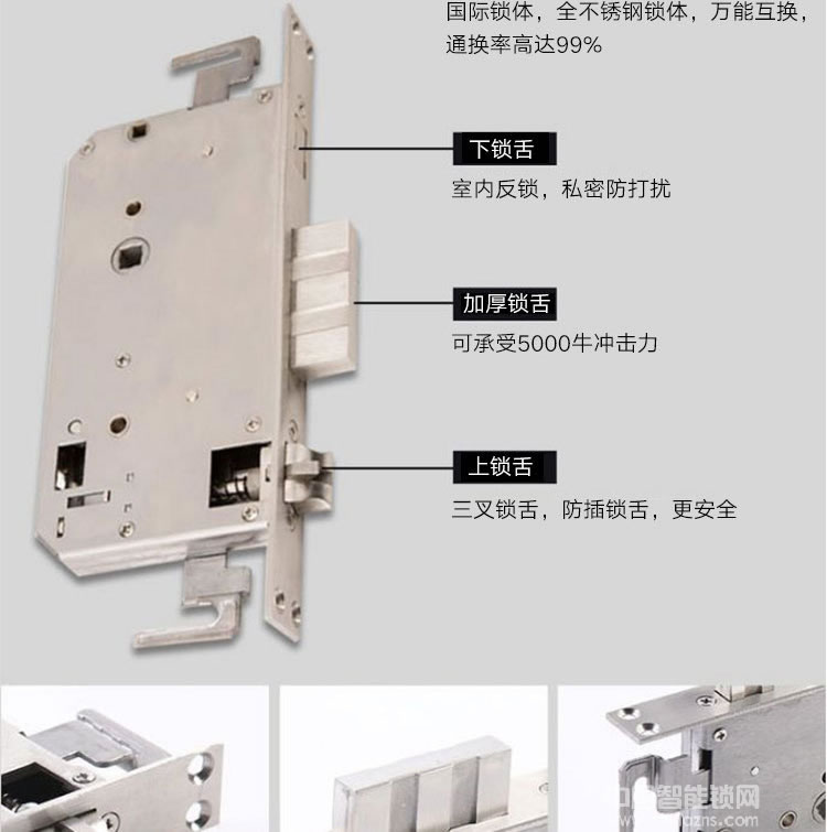 启智来全自动人脸识别智能锁 电子感应防盗门锁
