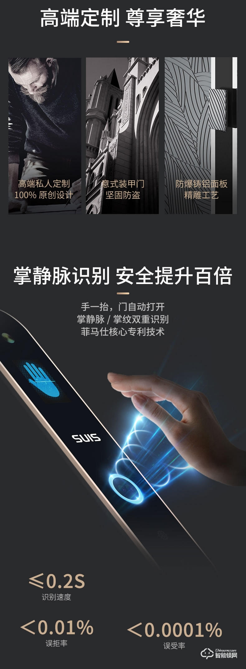 菲马仕智能门 M500A1智能防盗门甲级门