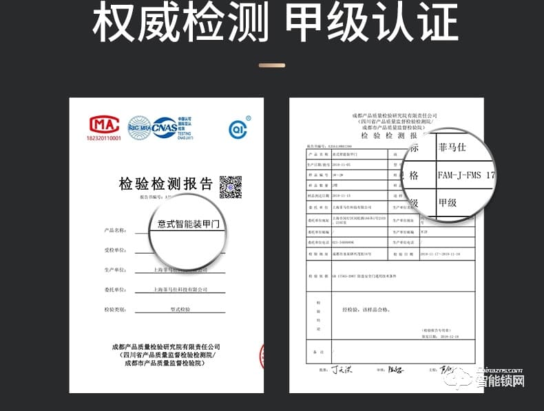 菲马仕智能门 M500A1智能防盗门甲级门