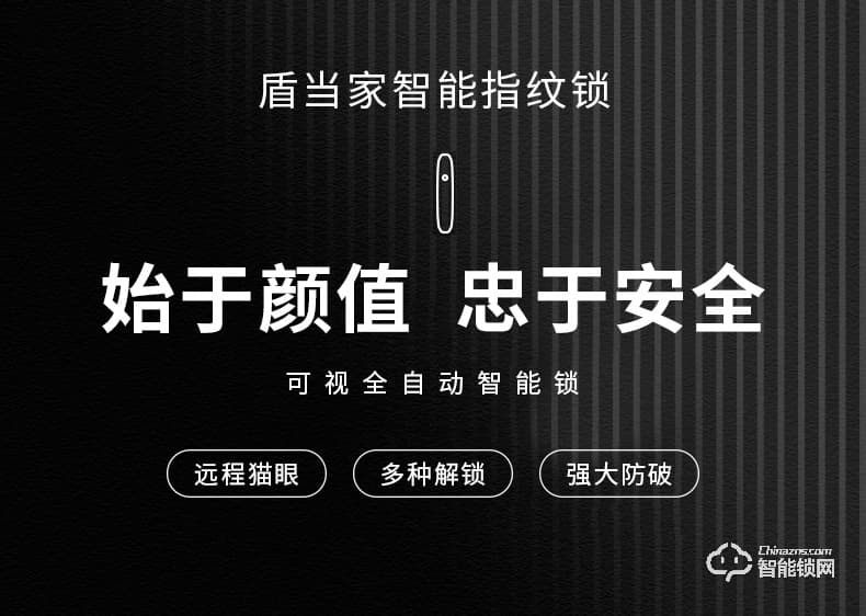 盾当家智能锁 P10家用可视智能门锁密码锁
